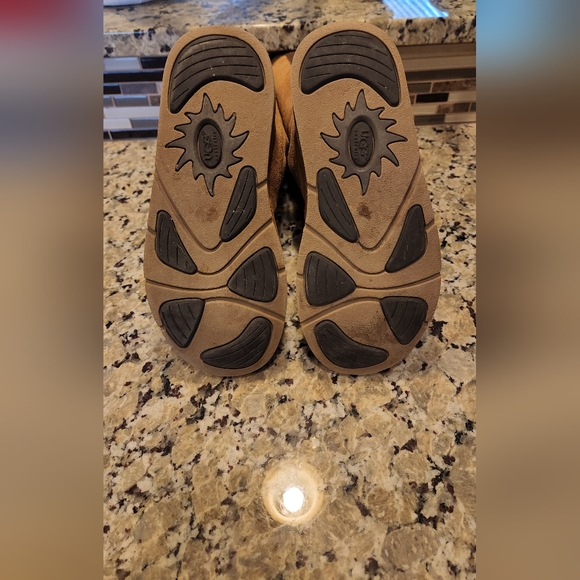 Ugg Appalachian Uptown Moccasin Size 8 Knee High Lace Up Lt Brn W Drk Brn Fur - Picture 5 of 7